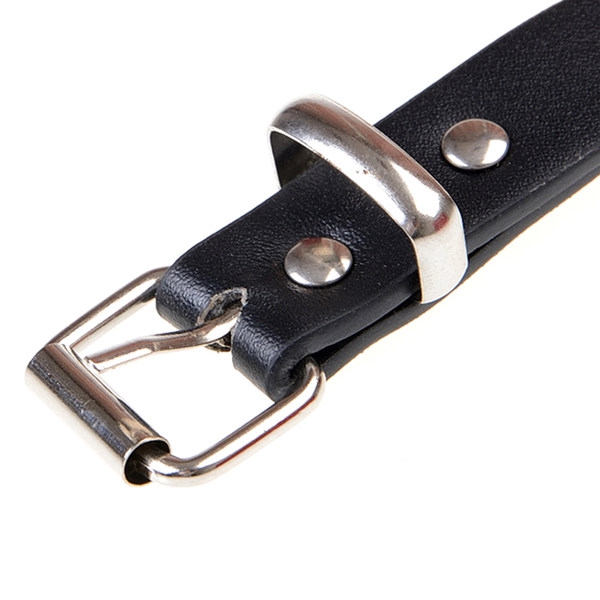 Детски черен кожен колан за момчета, дължина: 90 сантиметра