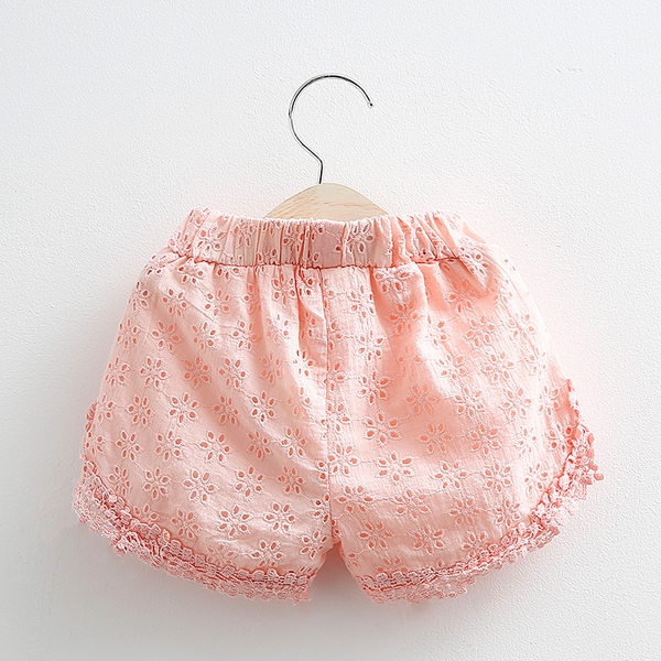 Детски розови къси панталони за момичета - един модел