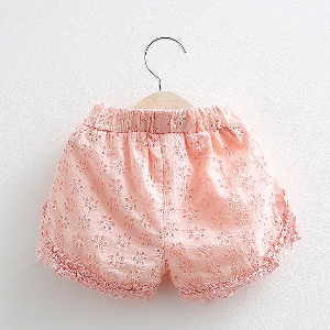 Детски розови къси панталони за момичета - един модел