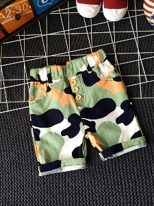 Детски ежедневни  камуфлажни панталони за момчета в три цветови комбинации.