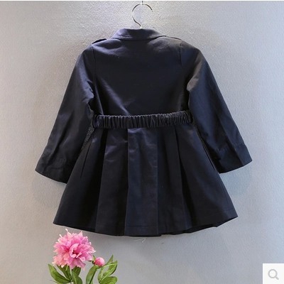 Παιδικό  παλτό για τα κορίτσια σε  σκούρο μπλε χρώμα