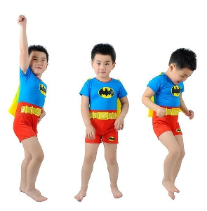 Бански за момчета - Супермен,Батман и Спайдърмен 