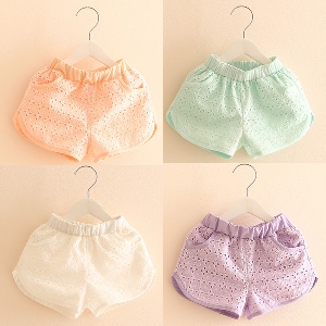 Детски къси панталони за момичета: 4 цвята