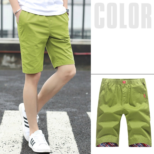 Ανδρικά σορτς - μπλε, μπεζ, κόκκινο, πορτοκαλί και πράσινο