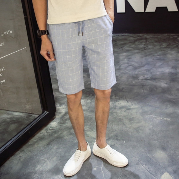 Καρό αρσενικό καλοκαίρι σορτς - 6 διαφορετικά χρώματα
