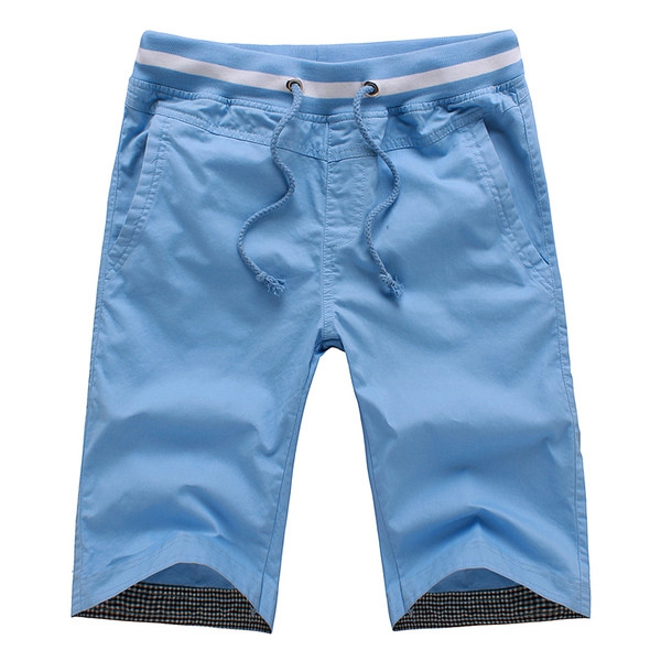 Мъжки летни къси панталони в син,бял,черен и бежов цвят 