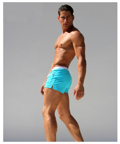 Мъжки бански в черен,червен,оранжев и син цвят - 5 модела 