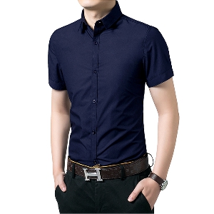 Памучни летни мъжки ризи с къс ръкав - 5 модела 