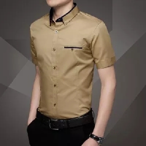 Летни цветни мъжки ризи с къс ръкав  -  7 модела 