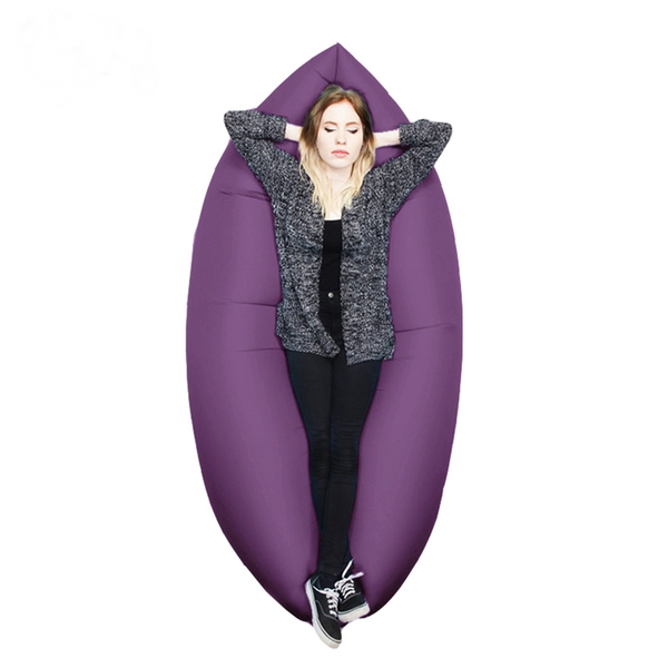 Туристически надуваеми преносими дивани - за плаж и планина, за мъже и жени: жълт, лилав, черен