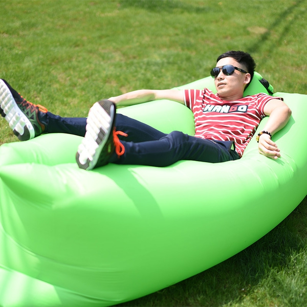 Туристическа и плажна въздушна възглавница за почивка - мъжка, детска и дамска - оранжева, синя, зелена