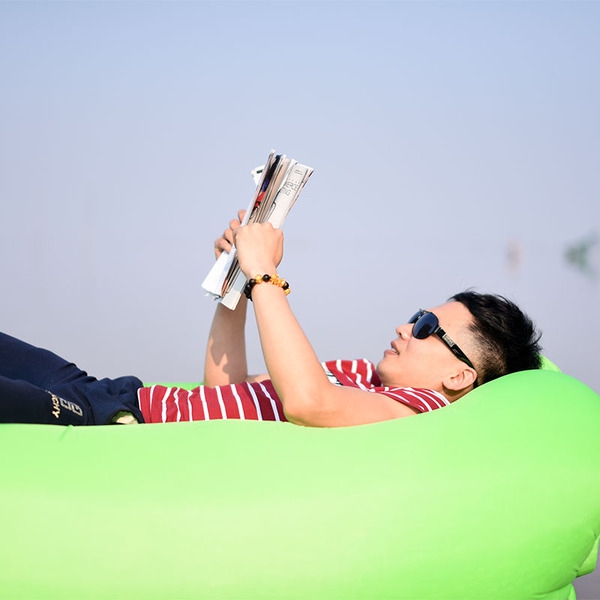 Туристическа и плажна въздушна възглавница за почивка - мъжка, детска и дамска - оранжева, синя, зелена