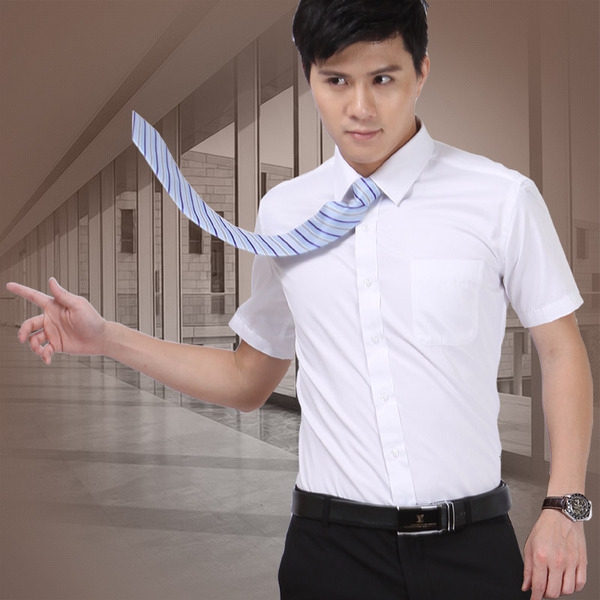 Тънки мъжки ризи с къс ръкав - 11 модела 