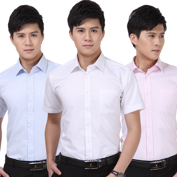 Тънки мъжки ризи с къс ръкав - 11 модела 