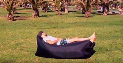 Надуваем диван за къмпинг в черен, розов, оранжев, зелен, син и лилав цвят