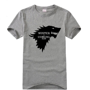 Мъжки тениски на култовия сериал Game of thrones - 5 цвята - Winter is coming 