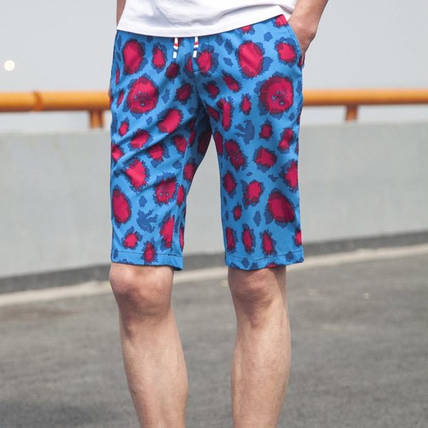 Мъжки летни къси цветни панталони