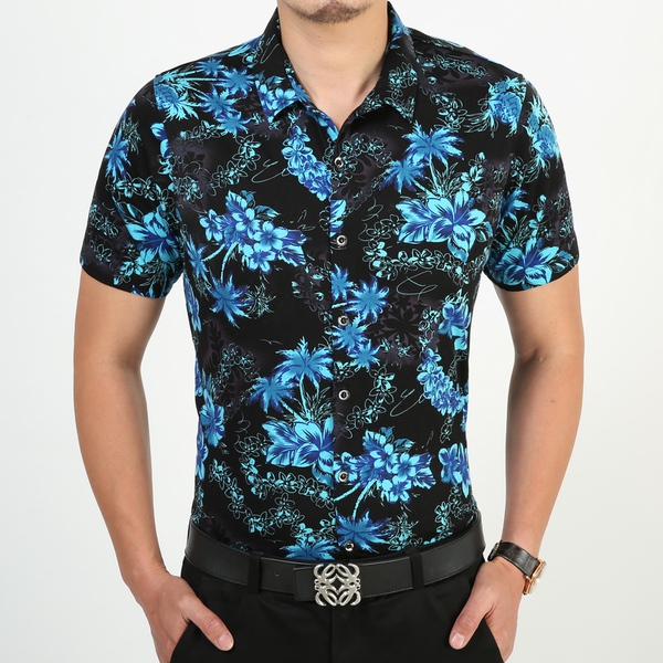 Цветни ризи изработени от памук за мъже - 19 модела 