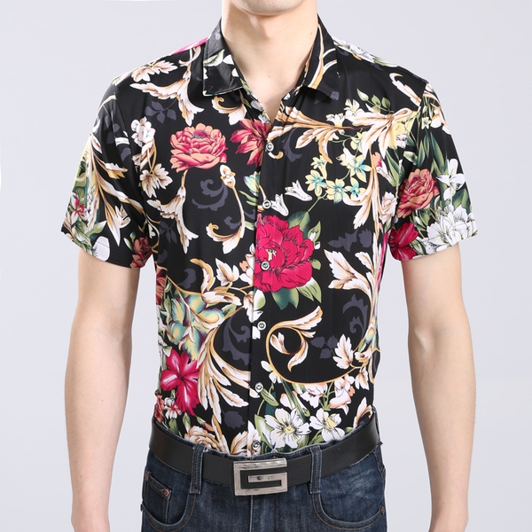 Цветни ризи изработени от памук за мъже - 19 модела 