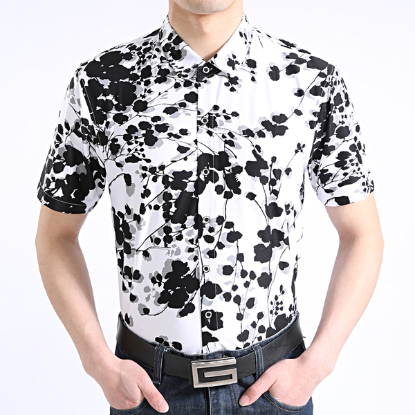 Цветни ризи изработени от памук за мъже - 19 модела 