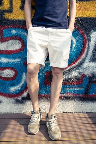 Σορτς αντρικά με τσέπες: Πορτοκαλί, Μπλε, Πράσινο, Ροζ, Λευκό, Μπεζ