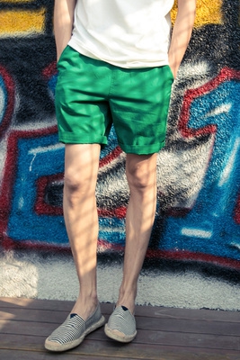 Σορτς αντρικά με τσέπες: Πορτοκαλί, Μπλε, Πράσινο, Ροζ, Λευκό, Μπεζ