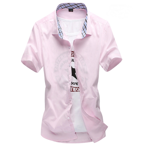Тънки цветни мъжки ризи с къс ръкав подходящи за лятото