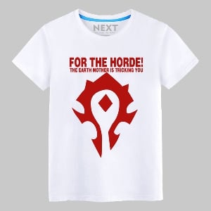 Αντρικά gaming  T-shirts World of warcraft σε διαφορετικά χρώματα - Horde и Alliance