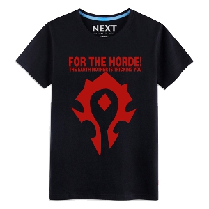 Геймърски мъжки тениски на World of warcraft в различни цветове - Horde и Alliance 