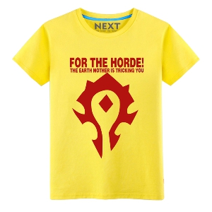 Геймърски мъжки тениски на World of warcraft в различни цветове - Horde и Alliance 