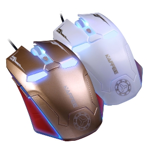 Геймърска мишка за компютър имитираща маската на Iron Man