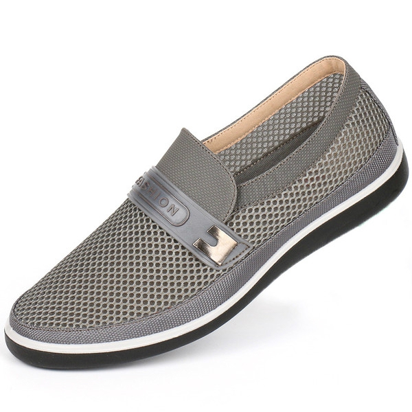 Мъжки летни мрежести мокасини - кафяви, сини, черни - меки и удобни