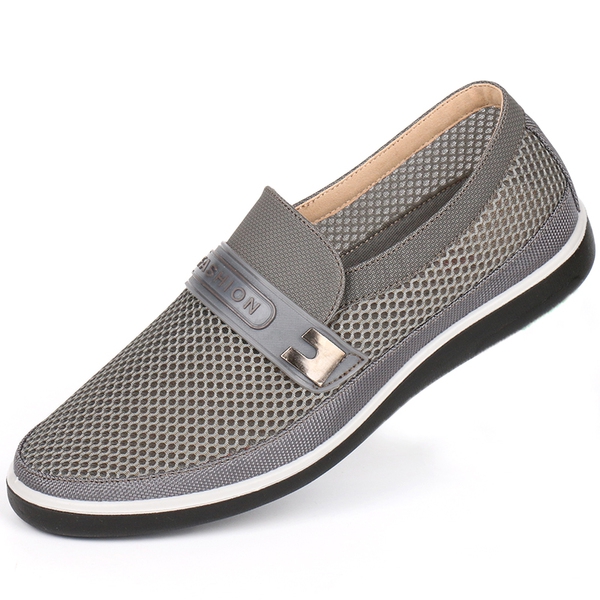 Мъжки летни мрежести мокасини - кафяви, сини, черни - меки и удобни