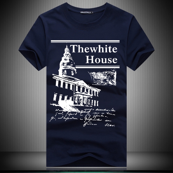 Мъжки памучни тениски с различни щампи и цветове