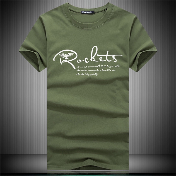 Мъжки памучни тениски с различни щампи и цветове