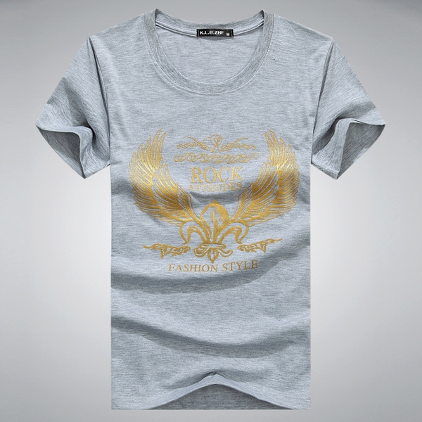 Мъжки памучни тениски с различни щампи и цветове