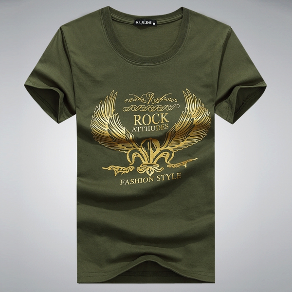 Мъжки памучни тениски с различни щампи и цветове