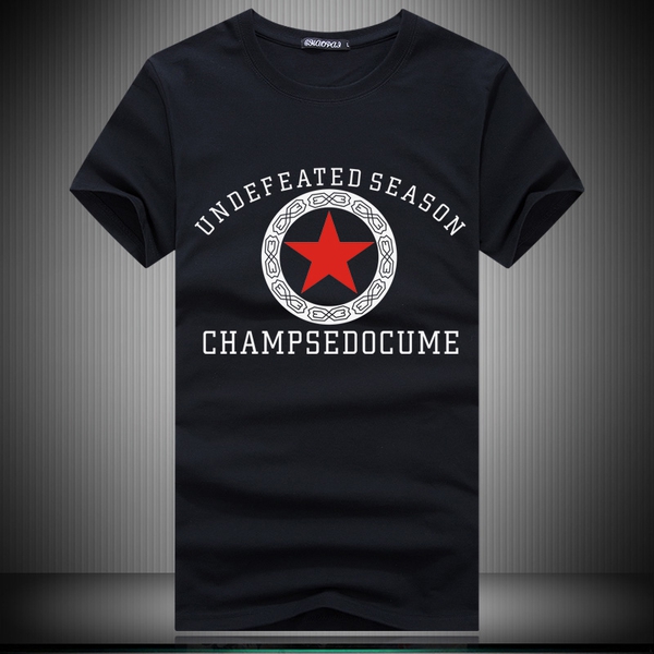 Мъжки памучни тениски с различни щампи и цветове