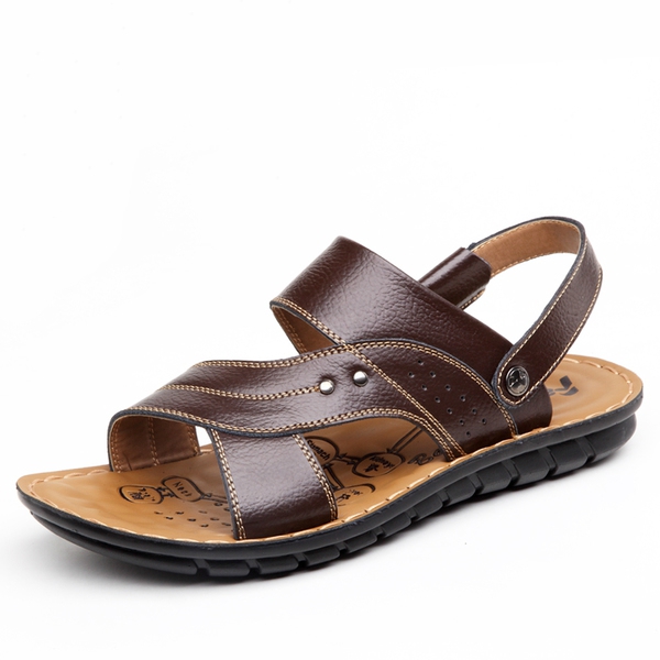 Мъжки летни сандали - 5 модела - черни, кафяви и сини модели