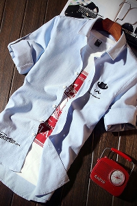 Памучни мъжки летни цветни ризи - 6 модела 