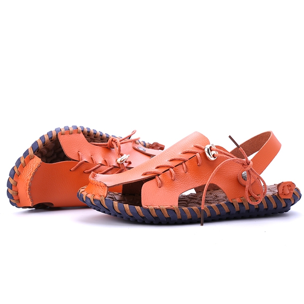 Мъжки плажни сандали от изкуствена кожа и микрофибърно покритие - бели, черни и кафяви топ модели