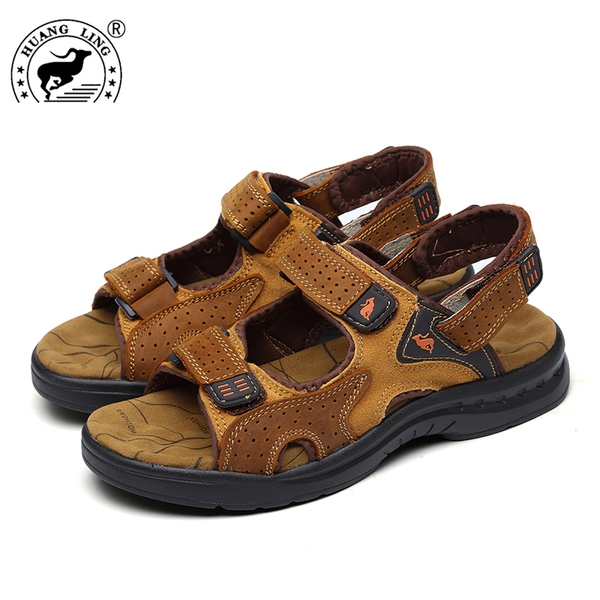 Мъжки сандали от изкуствена кожа 4 цвята