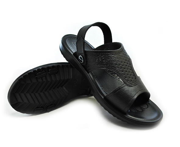 Мъжки черни летни плажни леки сандали