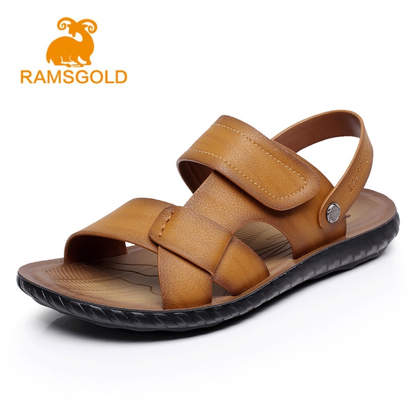 Мъжки летни плажни сандали - бели, сини и кафяви