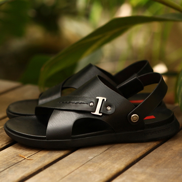 Мъжки кожени летни сандали - кафяви и черни модели