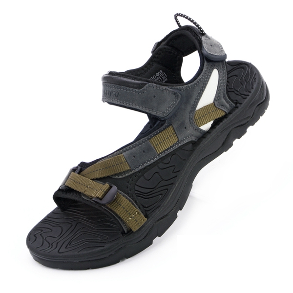 Мъжки летни сандали от изкуствена кожа и велур - три топ модела - черни и камуфлажни варианти