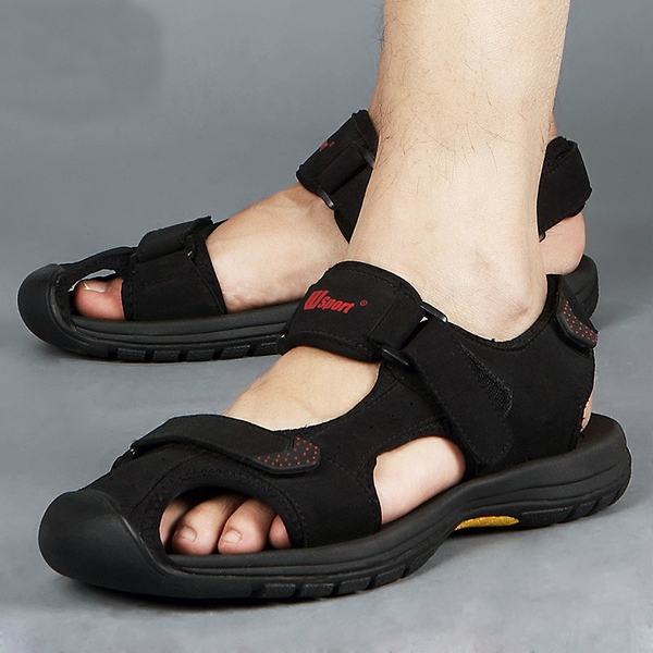 Ανδρικά σανδάλια - διάφορα κορυφαία μοντέλα - μαύρο, καφέ, ριγέ με μαύρο ή καμουφλάζ μοναδικός