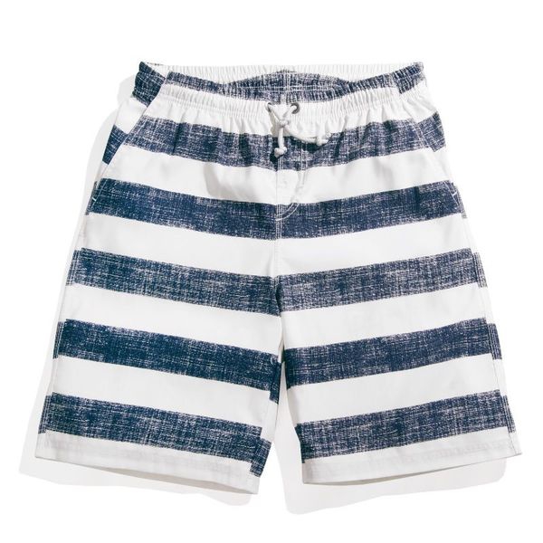 Мъжки раирани бански в бяло и синьо