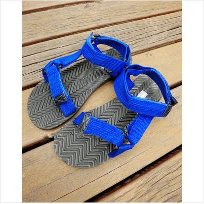 Ανδρικά σανδάλια το καλοκαίρι σε πορτοκαλί, μαύρο και μπλε - 3 μοντέλα