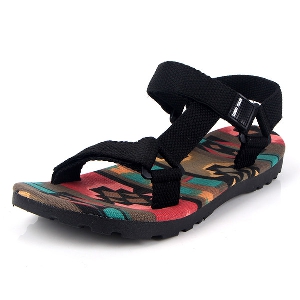 Мъжки летни отворени сандали - цветни модели за ежедневие и плаж 